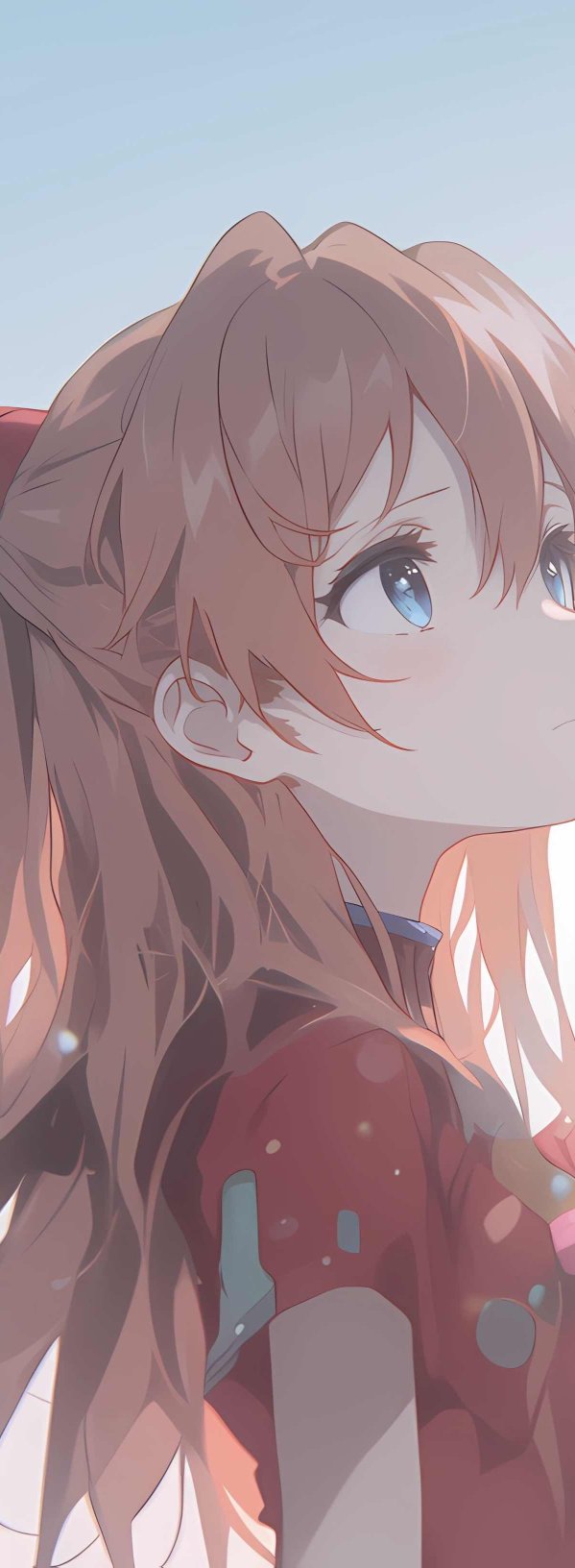 EVA 明日香 4K 壁纸：橙发侧颜杀