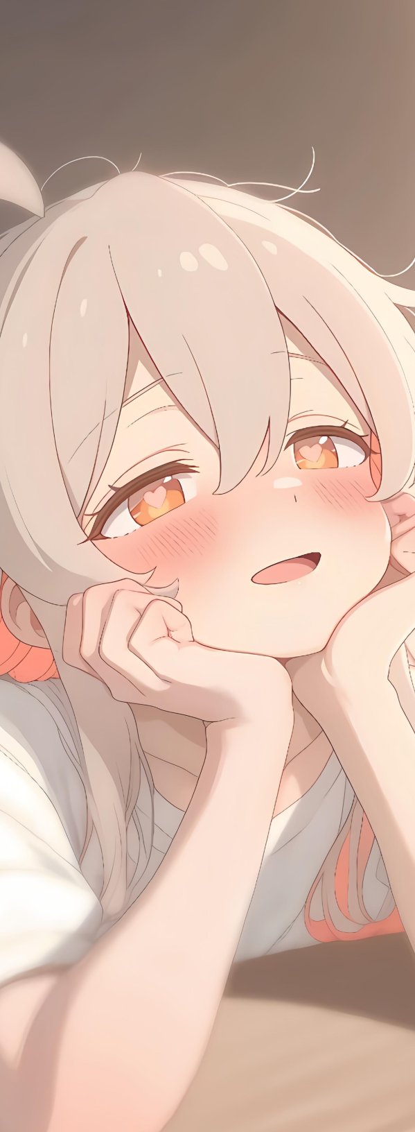 心动一刻！甜系少女心形眼4K手机壁纸下载