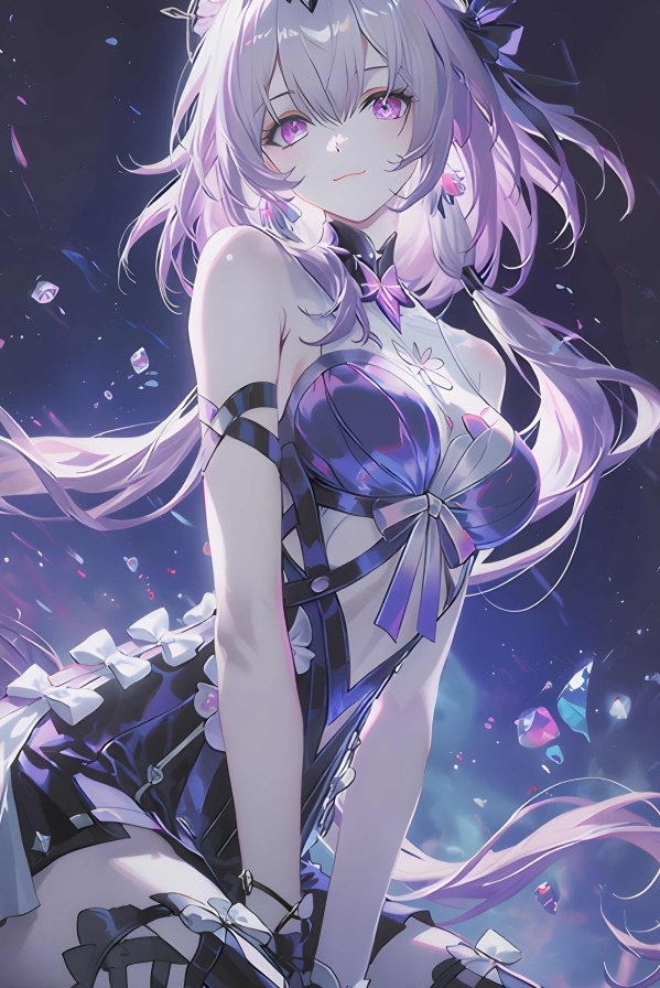 遐蝶星穹之舞4K手机壁纸｜蝶翼与星海交织的梦幻少女