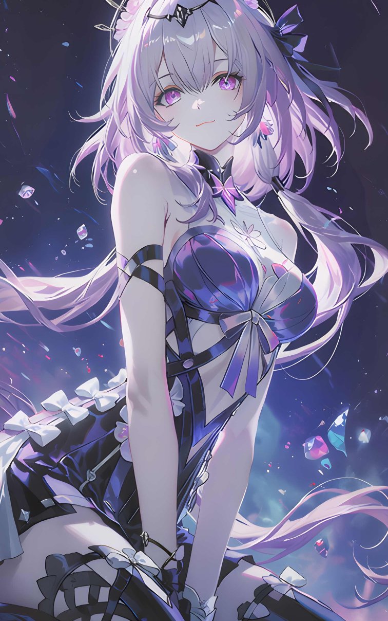 遐蝶星穹之舞4K手机壁纸｜蝶翼与星海交织的梦幻少女