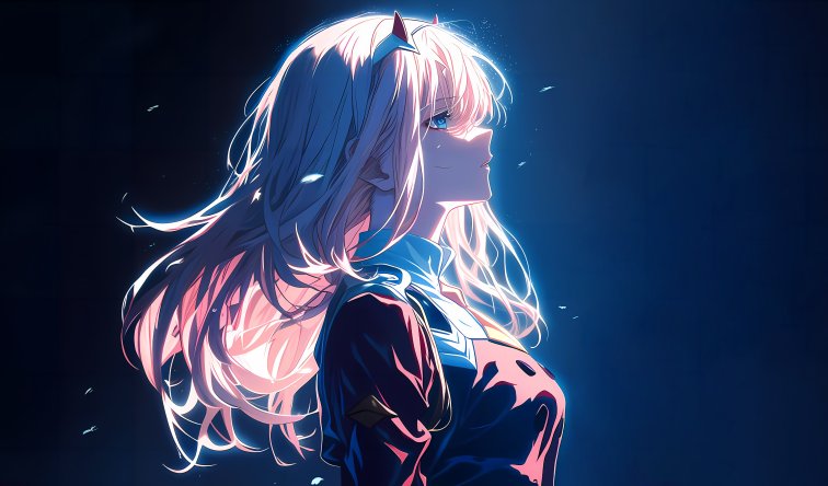零二（02）高清壁纸 · DARLING in the FRANXX 女主角4K电脑桌面图