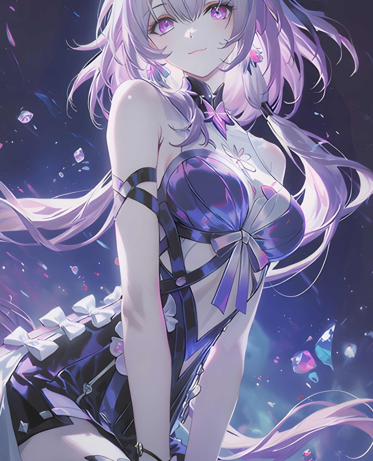 遐蝶星穹之舞4K手机壁纸｜蝶翼与星海交织的梦幻少女