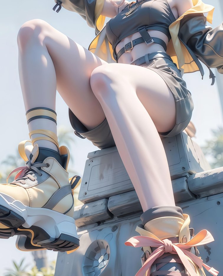 超写实街头风动漫少女4K手机壁纸